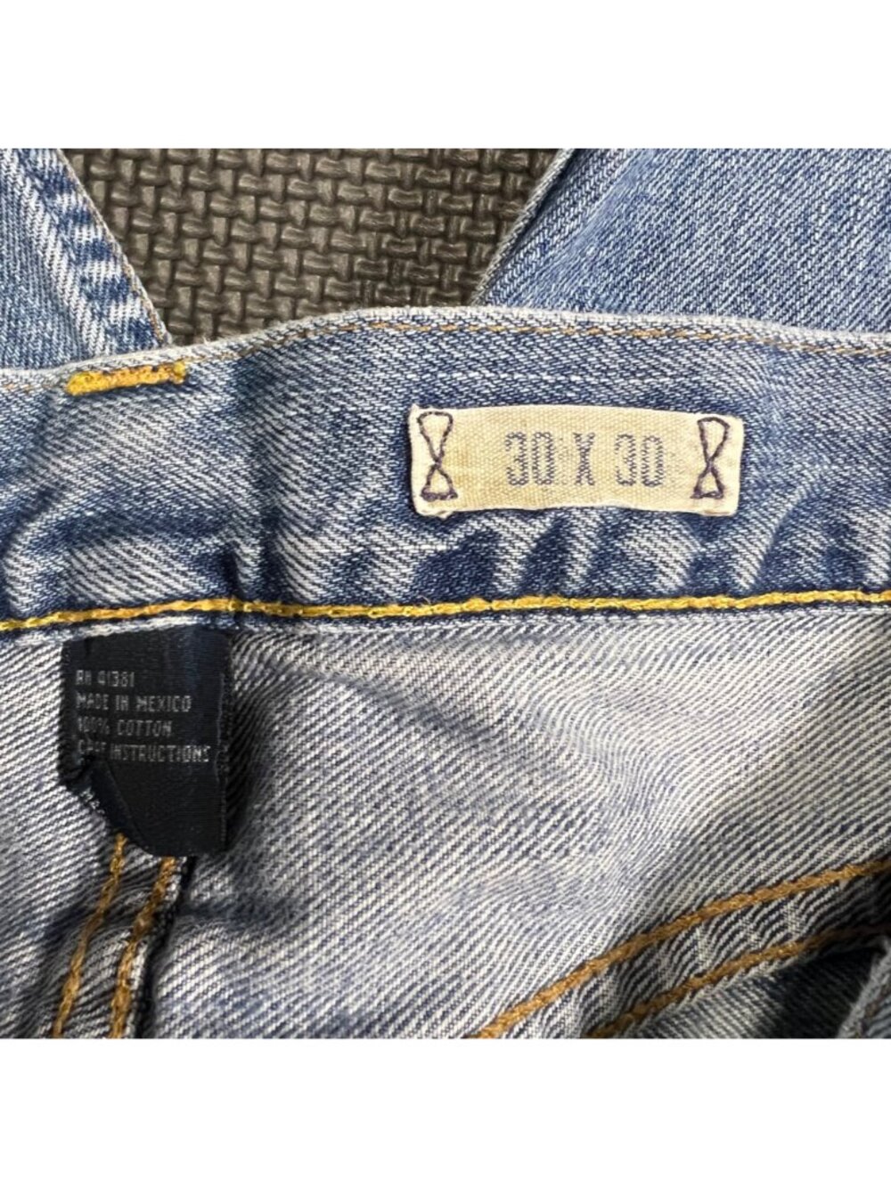 Polo Ralph Lauren Mens Blue Denim Jeans Size 30x30 Classic Fit Made In Mexico - Picture 5 of 5
